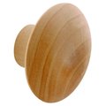 Prime-Line Prime-Line Products 217363 1.75 in. Hard Wood Knob - 2 Per Pack 217363